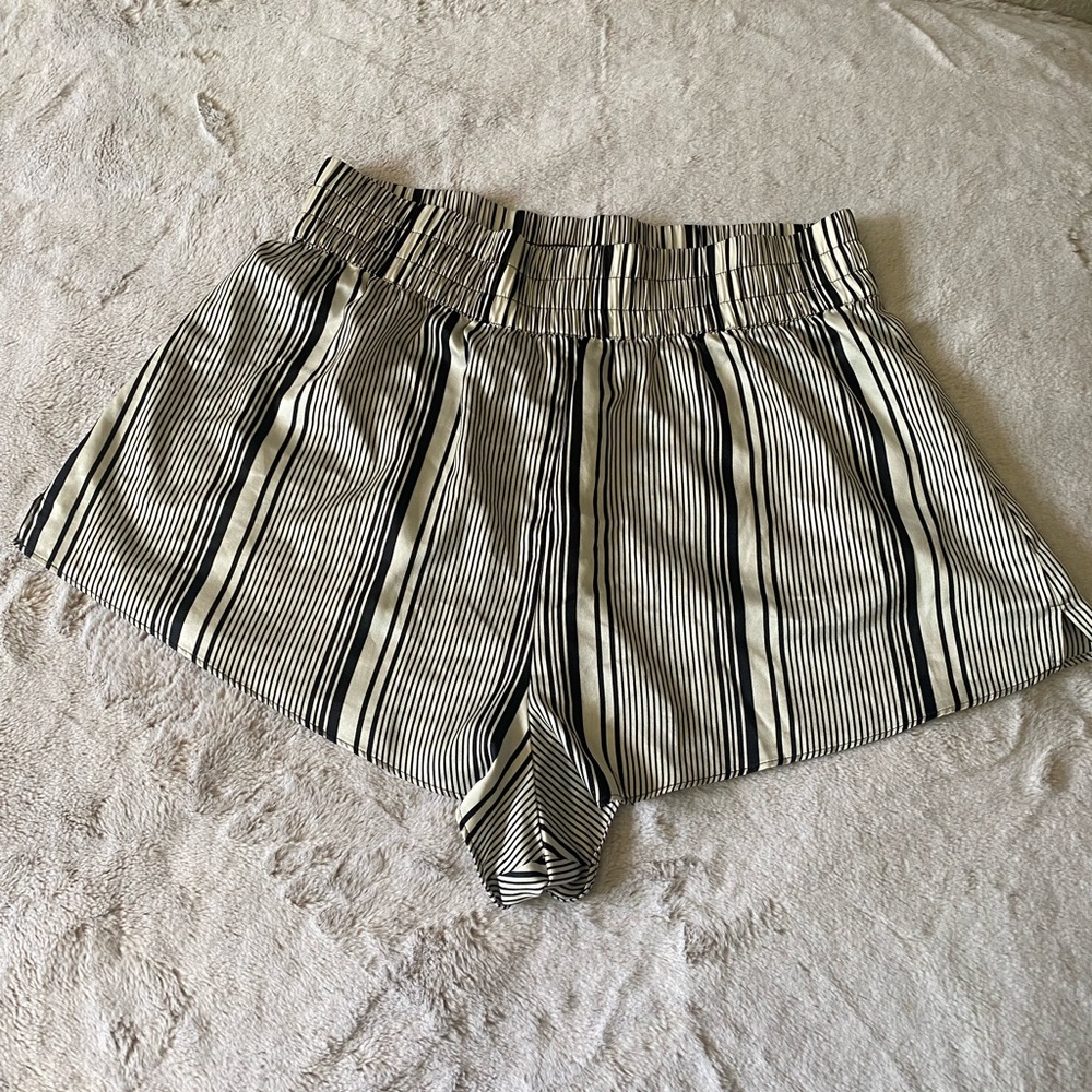 Victoria's Secret Black and White High Waist Shorts